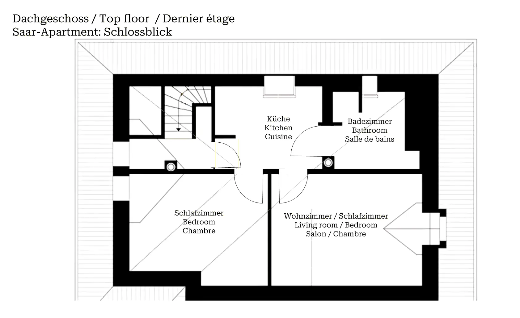 Appartement de vacances Schlossblick Merzig - Plan Schlossblick